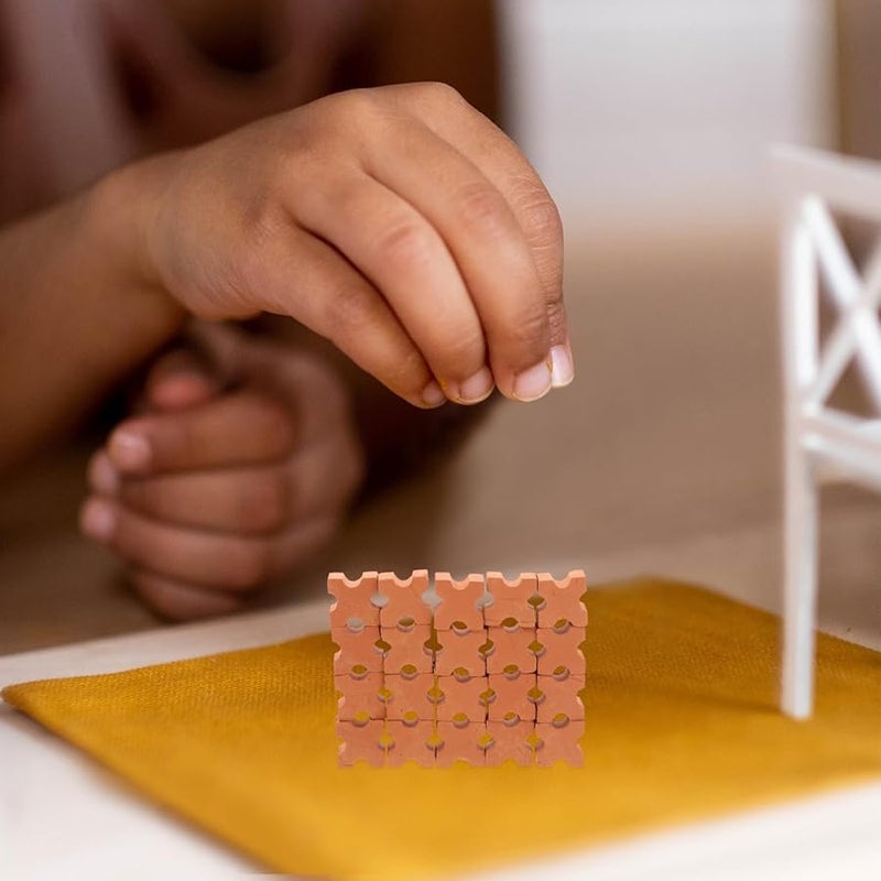 VANZACK 30 Pcs Miniature Bricks DIY Building Blocks for Dollhouse Landscape Model Craft Educational Toy - Image 5